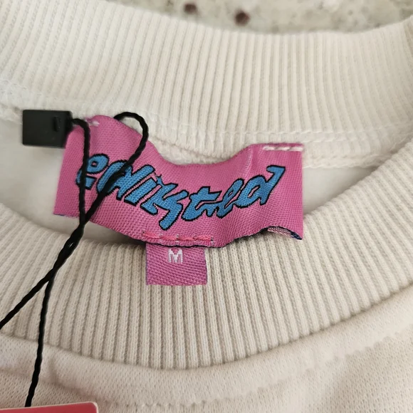 EDIKTED Cream Logo Sweatshirt - Picture 2 of 3